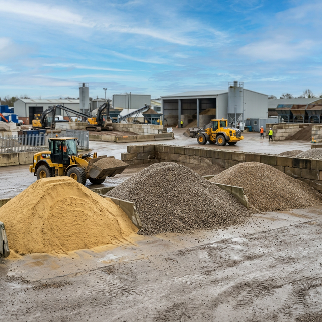 Clean sand and aggregates DBF BRICKS