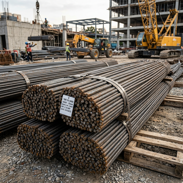Heavy-duty TMT steel rebars - DBF BRICKS security solutions